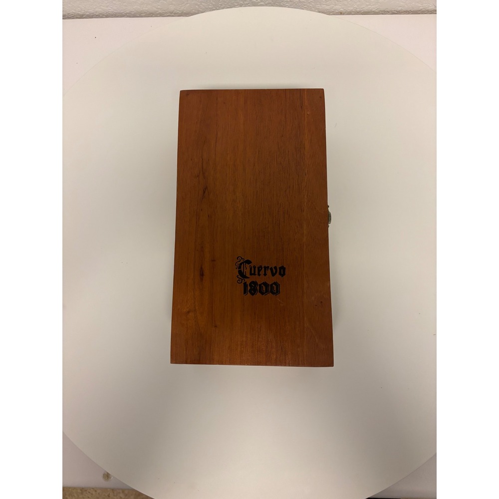 Vintage Cuervo 1800‎ Tequila Wooden Box Keepsake Storage Display Decor Rustic